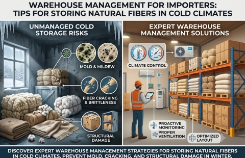 Warehouse Management for Importers: Tips for storing natural fibers in cold climates